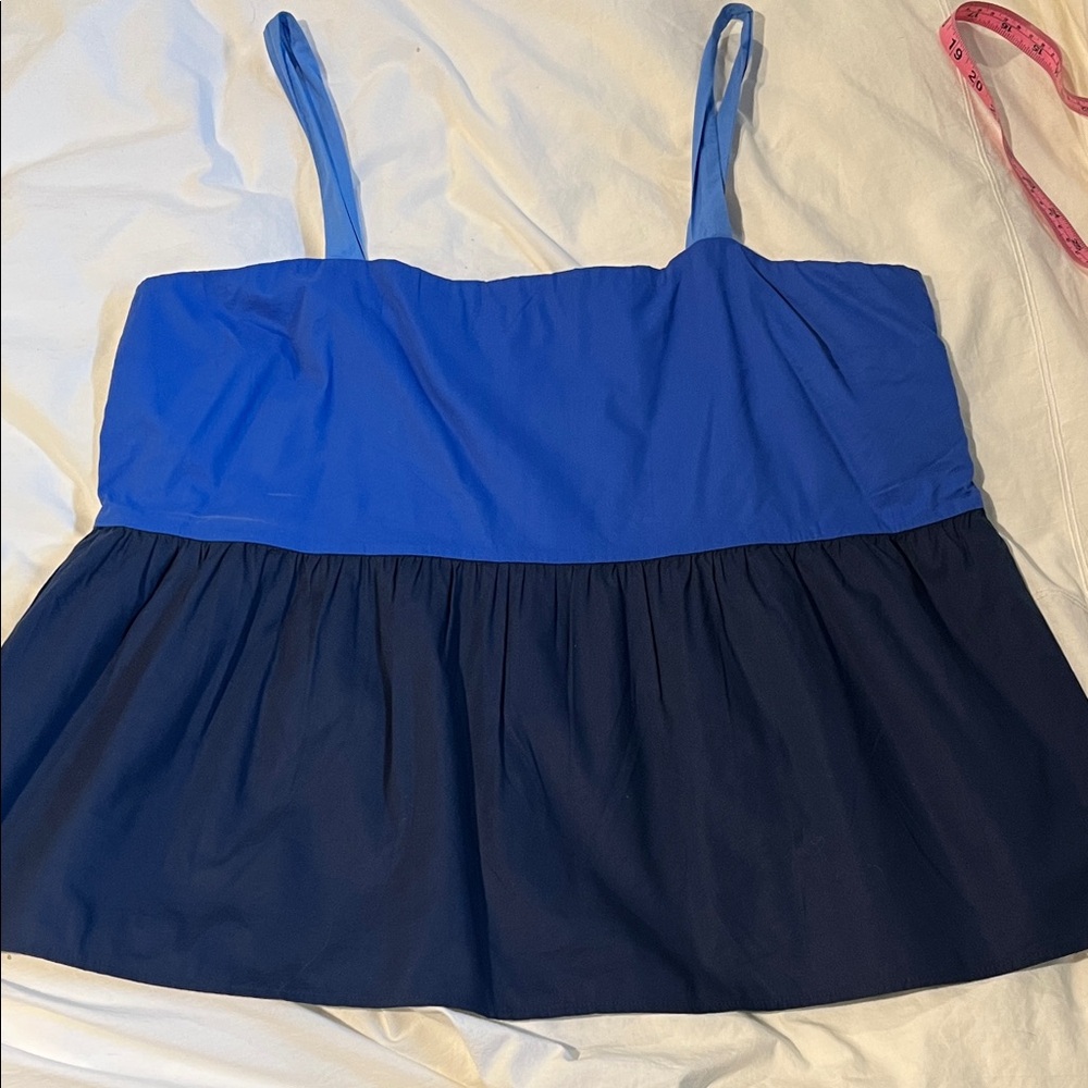 LOFT Two-Tone Blue Cami Top 14